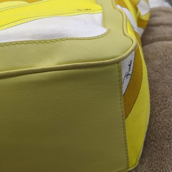 Emilio Pucci Leather/Canvas Bag - Picture 6 of 13